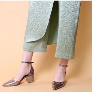 Rachel Comey Mary Jane Tetra Heels Galina Foil 9